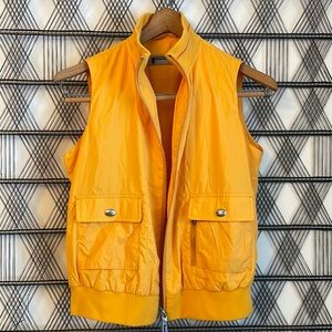 Rare Pirelli Italian racing vest bright canary yellow vest